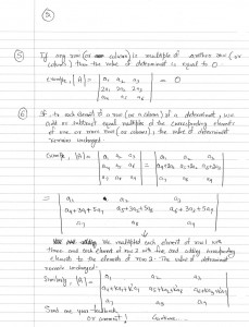 how can we calculate determinant of a given matrix using properties of determinant